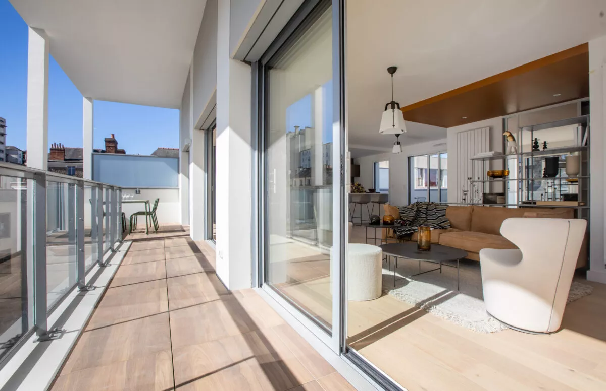 Terrasse résidence La Manufacture à Rennes, Bati-Armor